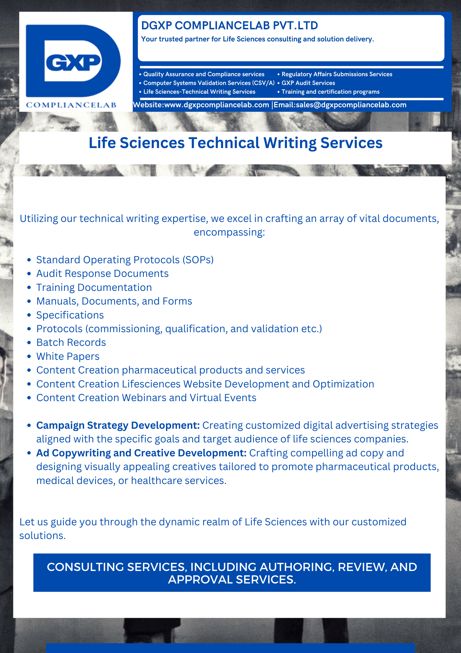 DGXP_ Technical writing services